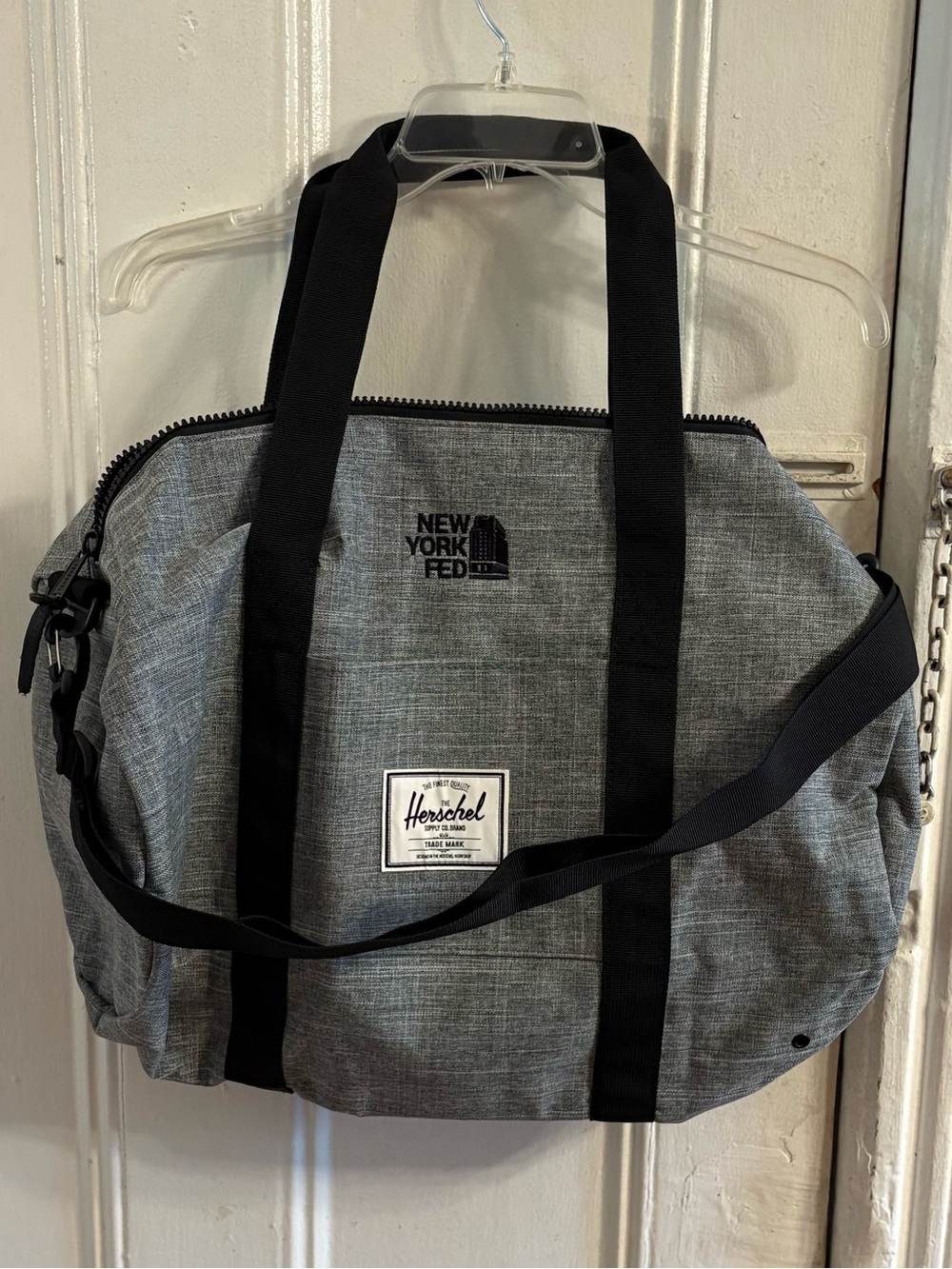 Herschel Supply Company Grey Duffel Bag with Black Straps - Men Bags